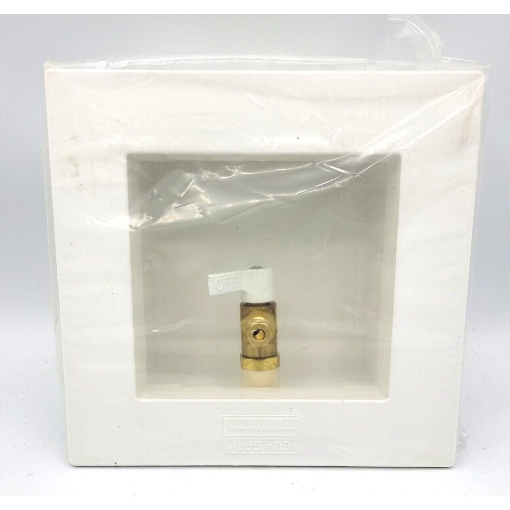 Guy Gray 82411 Ice Maker Outlet Box Turn Valve Lead-Free Galvanized 1/2" Sweat